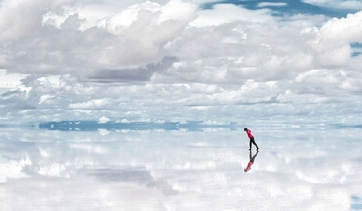 Салар де Уюуни соленое озеро в Боливии