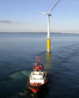 Ветровые плавучие электростанции Hywind Плавающая ветро-электростанция Hywind