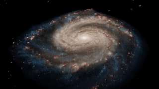 Опубликовано видео виртуального пролета над спиральной галактикой