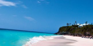 Розовые пляжи на Багамах
