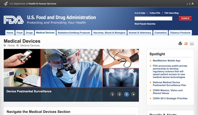 Официальный сайт FDA