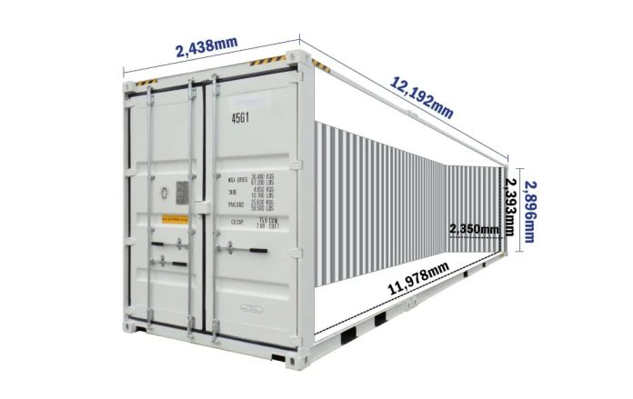 морской контейнер 40 футов