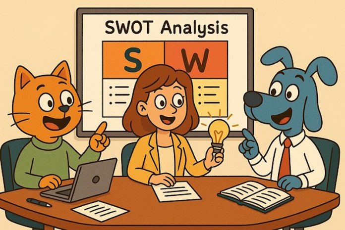 cartoon SWOT