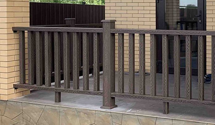 ограждения для террасы из ДПК