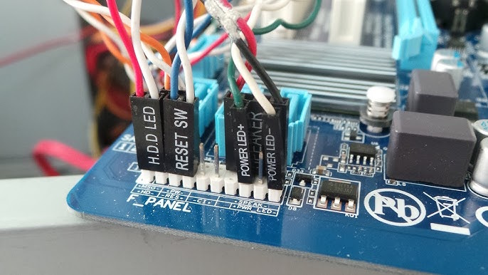 Контакты передней панели на материнской плате