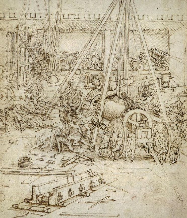 Изобретения Леонардо да Винчи в военной отрасли