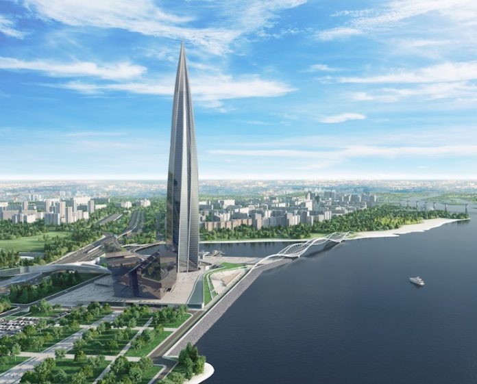 Небоскреб Лахта Центр - этапы строительства