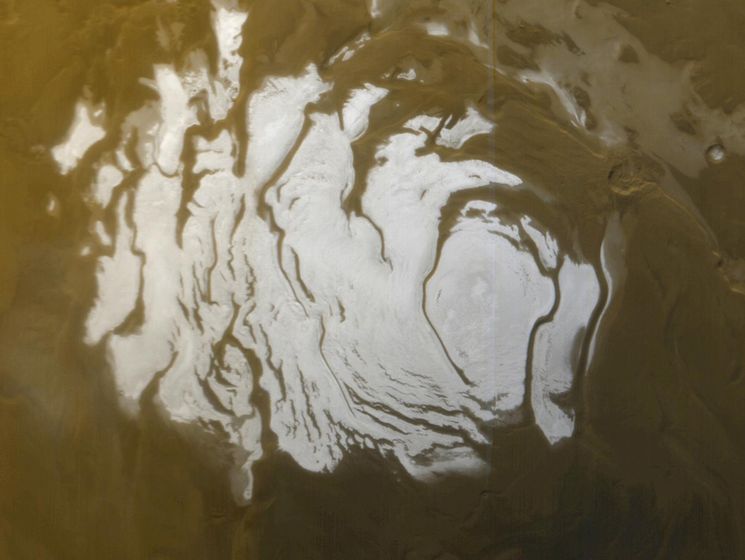 Лед на южном полюсе Марса