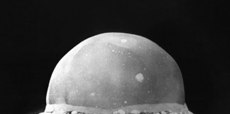 Ядерный взрыв Тринити - 0.016 сек после детонации