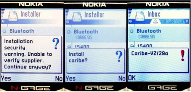 Вирус в Nokia Series 60